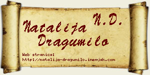 Natalija Dragumilo vizit kartica